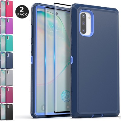 For Samsung Galaxy Note10 / 10 Plus Case Shockproof Rugged Cover /Tempered Glass