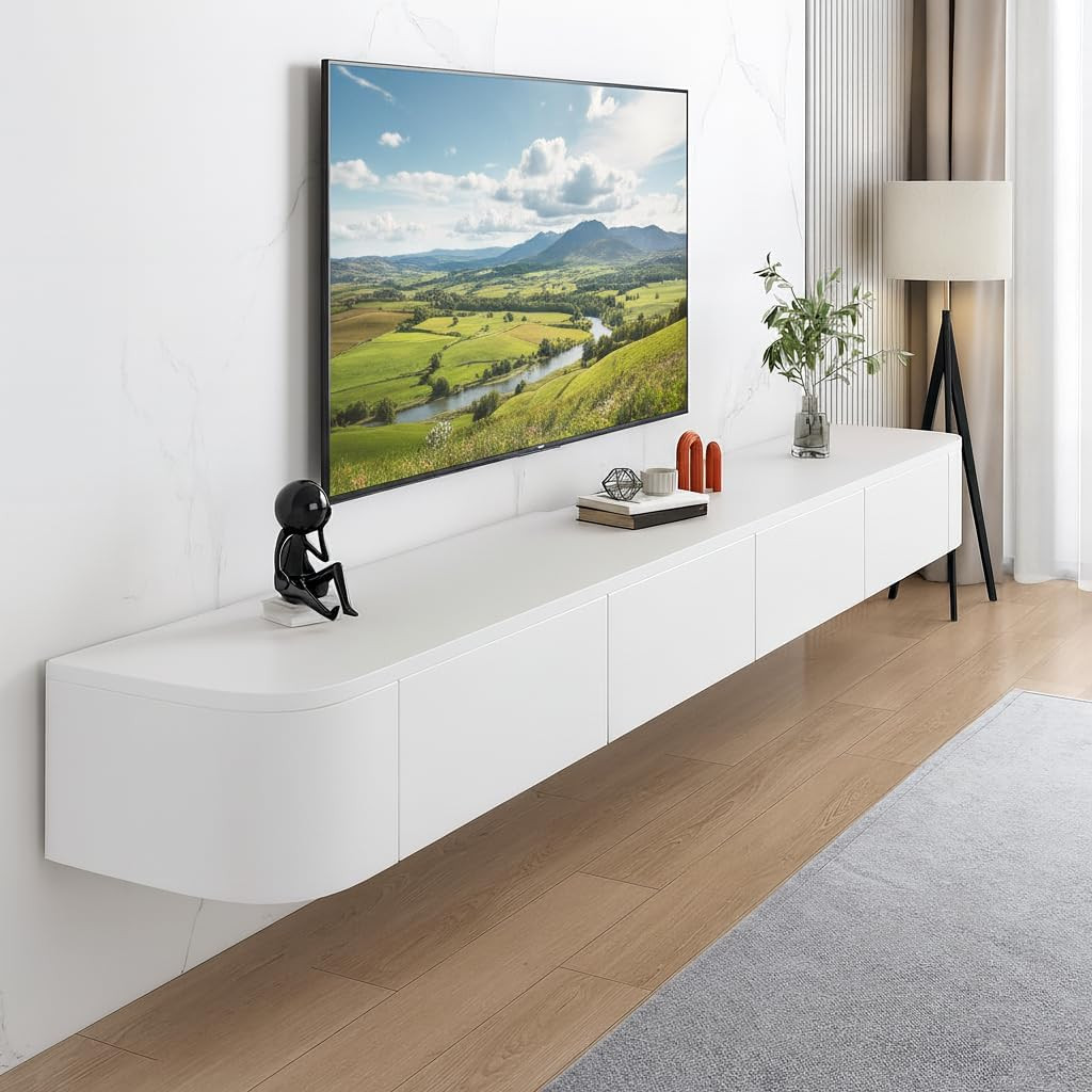 - Wall Mounted Media Console For Living Room