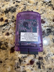 Mad Catz Translucent Purple Memory Card VMU Unit for Sega Dreamcast