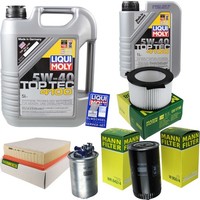Inspektionspaket 6L Liqui Moly Top Tec 4100 5W-40 FüR VW Transporter IV Bus 2.5