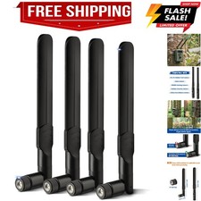 4G LTE Cellular Trail Camera Antenna 8dBi RP-SMA Male Antenna 4-Pack Compatib...