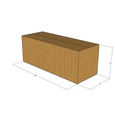 5 24x9x9 Kraft Brown Corrugated Shipping Boxes 32 ECT Single-Wall New