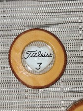  UNIQUE Titleist "HEART" Ball Marker w/Golf Ball in Wood - Hand-crafted in USA!