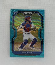 Jonah Heim RC Teal Prizm 2021 Panini Prizm #143 Texas Rangers Baseball Card