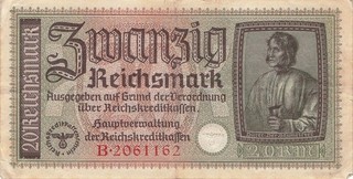 Germany 20 Reichsmark 1940