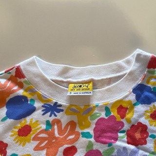 Ken Done Vintage Floral Jersey Crew Neck jumper 100% Cotton S Australia Made