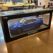 AutoArt Nissan Skyline GT-R R34 NISMO Z-Tune Bayside Blue 1/18 Model