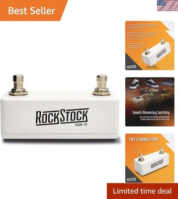 Compact Dual Foot Switch Pedal for Guitar - Expand Effects with TRS Connection