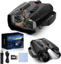 Night Vision Goggles -4K Night Vision Binoculars with, 10X Zoom, External Tactic
