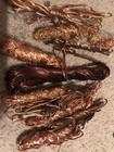 7 Lbs 2 Oz Shiny Bare Bright Clean Copper 1 & 2 Wire Hand Stripped Crafts Scrap — photo 2