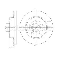 METELLI 2x Bremsscheibe hinten Ø265 mm Voll für Ford Focus II DA_ HCP DP 1.6