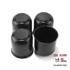 3.27inch Stainless Steels Trailer Wheel 3.27in Hub Hole, 3.41in Tall Black
