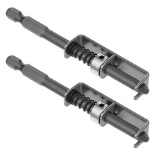 2 Pcs Spring loaded Screw Holder Bit,Screw work for Phillips Screws, Silver