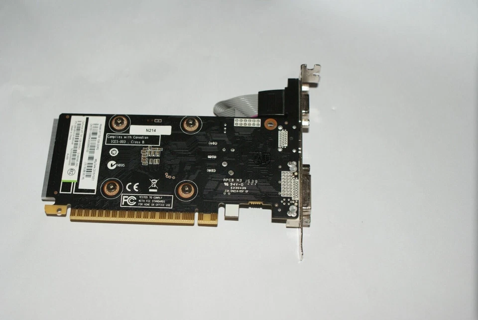 SAPPHIRE GeForce GT 705 1GB DDR3 PCI-E LOW PROFILE GRAPHICS CARD DVI HDMI - Image 3 of 4