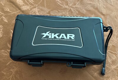 Xikar Travel Cigar Humidor, Holds 15 Cigars, Watertight, Crushproof Black