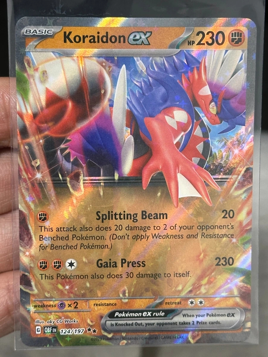 how much is the koraidon pokemon card worth & Miraidon - Scarlet & Violet - Legendary 2 Lot ex has been Knocked Out Koraidon Card Prices & Value
