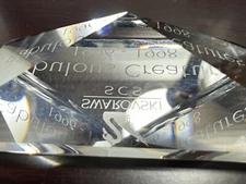 Swarovski Crystal FABULOUS CREATURES TITLE PLAQUE SCS 1996-1998