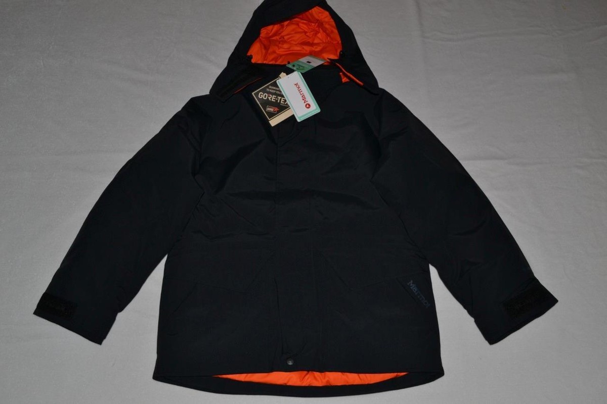 AUTHENTIC MARMOT GORE TEX MEN'S MAMMOTH PARKA BLACK FLAME AUTHENTIC MARMOT GORE TEX MEN'S MAMMOTH PARKA BLACK FLAME