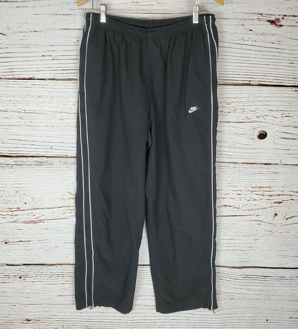 Nike Track Pants Mens Size XL Black Lined Zipper Ankle Warm Up Active Wear | eBay