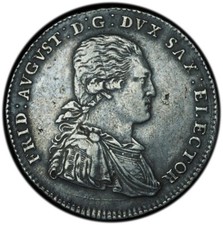 1791 IEC 1/4 Thaler Saxony German States XF Condition, Great Eye Appeal!