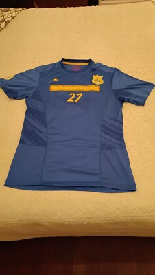 Sanat Naft 2012 2013 away merooj matchworn football shirt soccer jersey L #27 Ba
