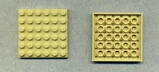LEGO - 3958 - 6x6 -- Building Plate - Tan/Beige - From Minecraft 21227 - 2 Pieces