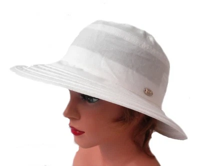 Damen Hut Leinenhut Kofferhut Reisehut Farbauswahl Sonnenschutz faltbar Urlaub