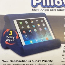 Ontel Pillow Pad Tablet Stand - Multi-Angle - Soft  - Blue