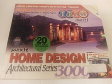 Punch Home Design Architectural Series 3000 for Windows 98 to XP Factory Sealed