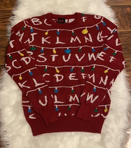 stranger things light up sweater