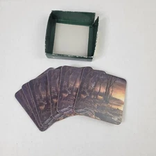 The Hadley Collection "Morning Glow" Terry Redlin 6-Piece Coaster Set