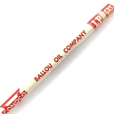 1950s Washington, IA Conoco Ballou Oil Advertising Wood Pencil Kalona LP Gas G14