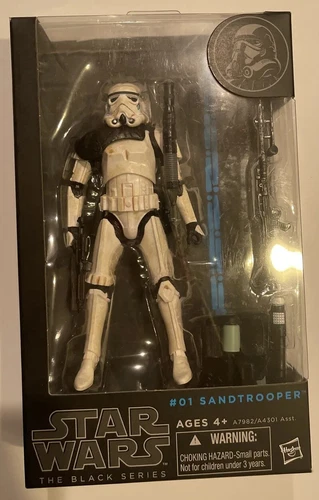 Star Wars Black Series  6" inch Blue Line  #01 Sandtrooper SEALED HTF SHIPS FAST