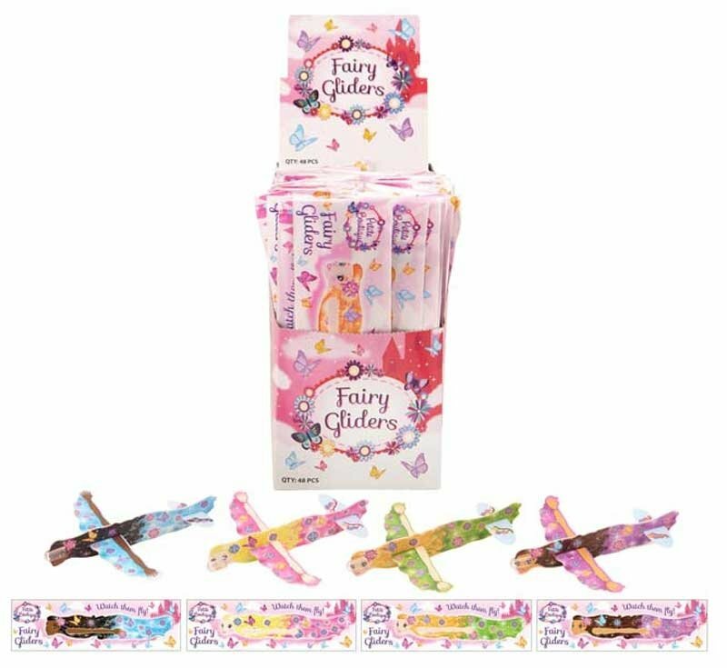 Fairy Flying Plane Gliders Party Bag Fillers (Pack of 4)