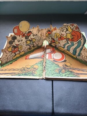Vintage The Pop-up Mickey Mouse book HC original, COMPLETE 1933
