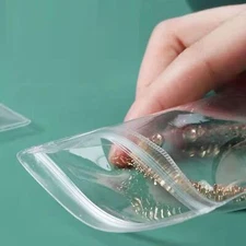 100 Clear Plastic Zip Lock Bags 1.6x2.4" Resealable Mini Baggies