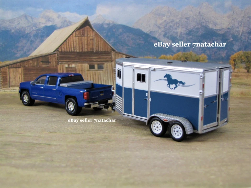 Chevy Silverado 2014 2015 camión remolque para caballos granja rancho estable modelo equino conjunto Foto 2 de 4