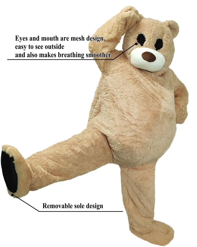 Halloween Vestir Oso Bailarín Mascota Disfraz Peluche Oso Juego de Rol Foto 2 de 4