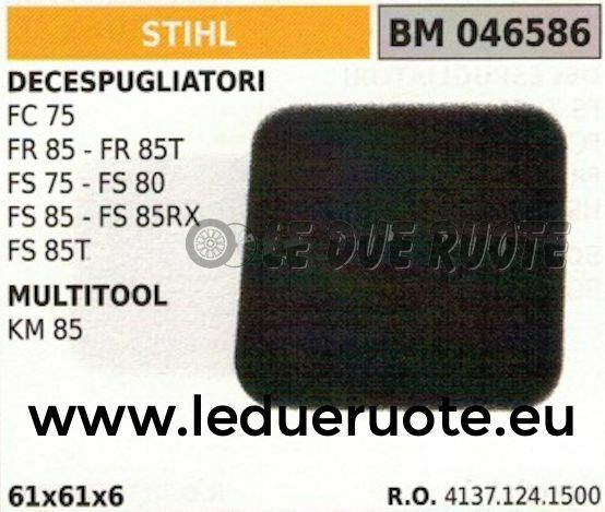 FS85 - Filtro Dell'aria Per Decespugliatore STIHL KR85 KW85 KM85 FS85 FH75 FS75 - Foto 2