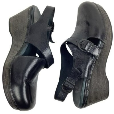 Dansko Vinnie Leather Wedge Slingback Clog Womans Size 11  display picture 1