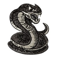 AufbüGler BüGelmotiv Applikation Patch Schlange Snake Cobra AufnäHer Neu!