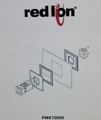 (NEW) RED LION PMK70000 Controls Panel Mount Kit - 1/4 DIN to 1/16 DIN Panel