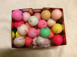 60 Various  Brands that are Colored  Near Mint golf balls