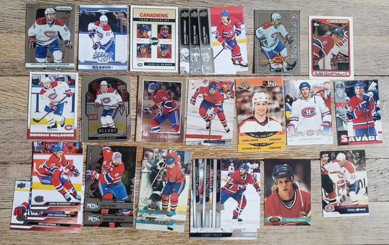 Over 40 Montreal Canadiens Hockey Card Lot-Slafkovsky, Caufield, Price, Gilmour