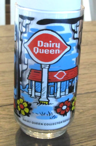 Vintage Dairy Queen Kids Collector Series 1976 Drinking Glass Cup Ice Cream