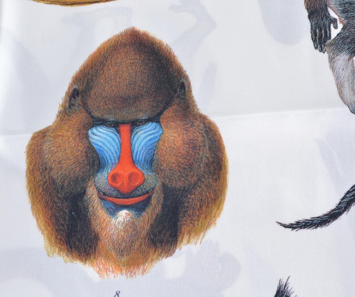 New Burberry $430 Multicolor ILLUSTRATED MONKEY Pattern