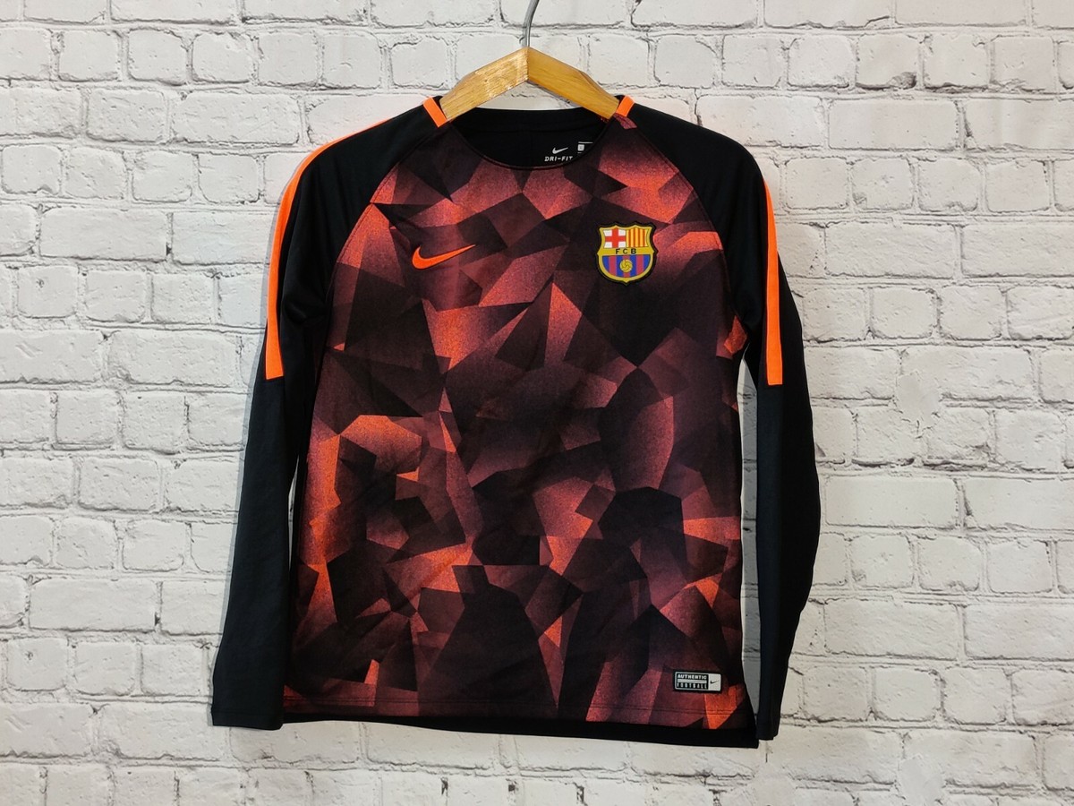 Football sweatshirt soccer FC Barcelona Training 2017/2018 Top Nike Jersey  Kids
