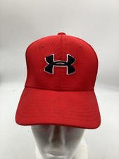 Under Armour Youth Flexfit XS/SM Red Polyester Baseball Cap H3