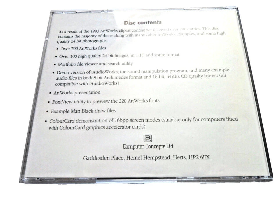 Artworks Discs 1 and 2 Vintage Software for Acorn - Image 2 of 4