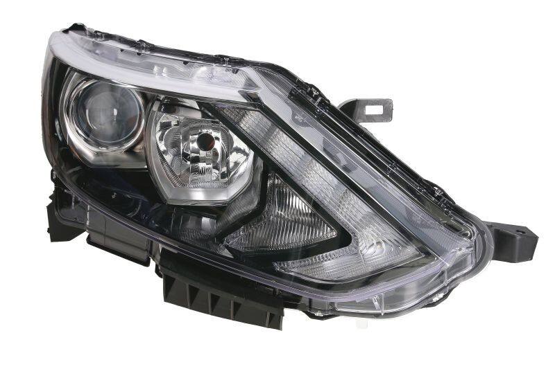 Phare avant droit H11 H7 LED pour réparer l'éclairage de Nissan Qashqai II 2014